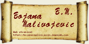 Bojana Malivojević vizit kartica